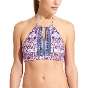 Athleta Ipanema Bikini Top with Solid Blue Bottoms Size Small